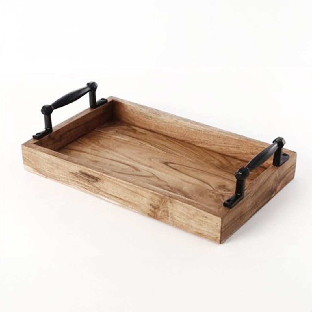 מגש הגשה ACACIA WOOD עץ אקציה 41x25x11 ס"מ