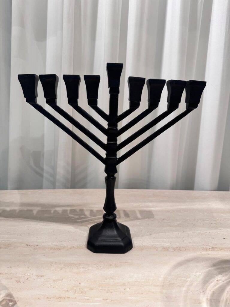חנוכיה Brass Black
