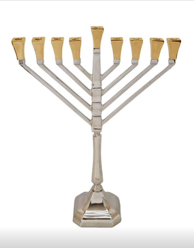 חנוכיה Brass Nickel Gold